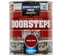 Johnstone's Paint for Bricks, Tiles and Doorsteps - Matt Red 750ml