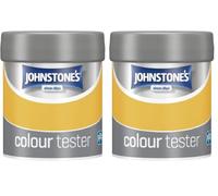 Johnstone's - Paint Tester Pots - Wall & Ceiling Paint - Crushed Pineapple - Emulsion - Easy to Apply - Dry in 1-2 Hours - 75ml (Pack of 2)