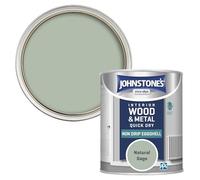 Johnstone's - Interior Wood and Metal Paint - Eggshell Finish - Natural Sage - 750 ml - Quick Drying - Non Drip Water Based Formula