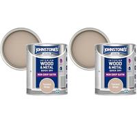 Johnstone's - Quick Dry & Nondrip Satin Paint for Wood & Metal - Toasted Beige | Interior & Exterior | Self-Undercoating, Low Odour, Water-Based, Dry in 1-2 Hours | 12m2 Coverage per Litre | 750ml