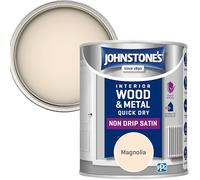 Johnstone's - Quick Dry Satin Wood & Metal Paint - Magnolia - 750ml