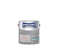 Johnstone's - Soft Sheen Wall & Ceiling Paint - Chapel Stone - 2.5L | Soft Sheen Finish, Interior Walls & Ceilings, Easy to Apply, 1-2 Hour Dry Time, Long Lasting Colour, 31m2 Coverage Per Tin