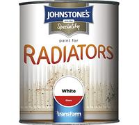 Johnstone's - Speciality Paint for Radiators - White - Gloss - Water Colour - Quick Drying - Suitable for Hot Water Pipes - 7m2 Coverage per Litre - 750ml
