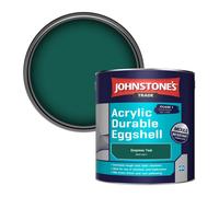 Johnstone's Trade Acrylic Durable Eggshell Walls & Ceilings Emulsion Paint Empress Teal (Ppg1142-7) 2.5L