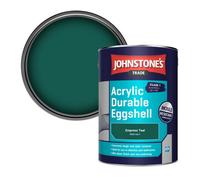 Johnstone's Trade Acrylic Durable Eggshell Walls & Ceilings Emulsion Paint Empress Teal (Ppg1142-7) 5L