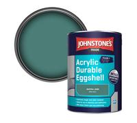 Johnstone's Trade Acrylic Durable Eggshell Walls & Ceilings Emulsion Paint Jericho Jade (Ppg1142-6) 5L