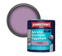 Johnstone's Trade Acrylic Durable Eggshell Walls & Ceilings Emulsion Paint Mauve Magic (Ppg1180-5) 2.5L