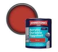 Johnstone's Trade Acrylic Durable Eggshell Walls & Ceilings Emulsion Paint Neon Red 2.5L