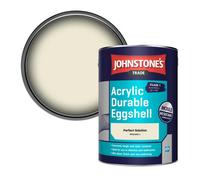 Johnstone's Trade Acrylic Durable Eggshell Walls & Ceilings Emulsion Paint Perfect Solution (Ppg1093-1) 5L