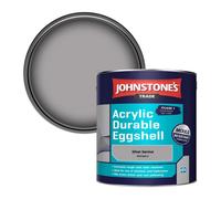 Johnstone's Trade Acrylic Durable Eggshell Walls & Ceilings Emulsion Paint Silver Service (Ppg1004-4) 2.5L