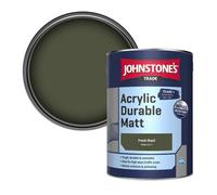 Johnstone's Trade Acrylic Durable Matt Walls & Ceilings Emulsion Paint Fresh Basil (Ppg1127-7) 5L
