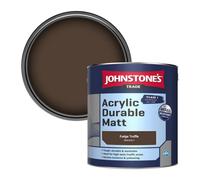 Johnstone's Trade Acrylic Durable Matt Walls & Ceilings Emulsion Paint Fudge Truffle (Ppg1075-7) 2.5L