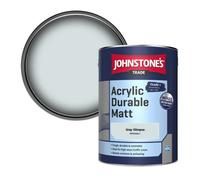 Johnstone's Trade Acrylic Durable Matt Walls & Ceilings Emulsion Paint Gray Glimpse (Ppg1036-1) 5L