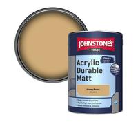 Johnstone's Trade Acrylic Durable Matt Walls & Ceilings Emulsion Paint Honey Bunny (Ppg1090-3) 5L