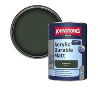 Johnstone's Trade Acrylic Durable Matt Walls & Ceilings Emulsion Paint Octopus Ink (Ppg1033-7) 5L