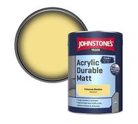 Johnstone's Trade Acrylic Durable Matt Walls & Ceilings Emulsion Paint Primrose Meadow (Ppg1213-5) 5L