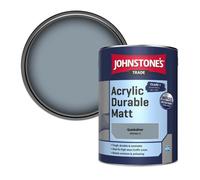 Johnstone's Trade Acrylic Durable Matt Walls & Ceilings Emulsion Paint Quicksilver (Ppg1041-5) 5L