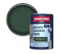 Johnstone's Trade Acrylic Durable Matt Walls & Ceilings Emulsion Paint Royal Hunter Green (Ppg1133-7) 5L