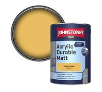 Johnstone's Trade Acrylic Durable Matt Walls & Ceilings Emulsion Paint Sol De Yucatan (Ppg17-18) 5L