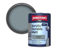 Johnstone's Trade Acrylic Durable Matt Walls & Ceilings Emulsion Paint Squirrel Grey (Ral 7000) 5L
