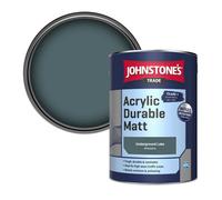 Johnstone's Trade Acrylic Durable Matt Walls & Ceilings Emulsion Paint Underground Lake (Ppg1035-6) 5L