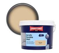 Johnstone's Trade Acrylic Durable Matt Walls & Ceilings Emulsion Paint York Ivory (Ppg15-07) 10L