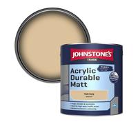 Johnstone's Trade Acrylic Durable Matt Walls & Ceilings Emulsion Paint York Ivory (Ppg15-07) 2.5L