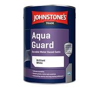 Johnstones Trade Aqua Guard Water Based Satin Paint 2.5l Brilliant White J-435197