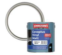 Johnstone's Trade Covaplus Brilliant White Contract Matt Wall & Ceiling Vinyl Emulsion, 2.5L