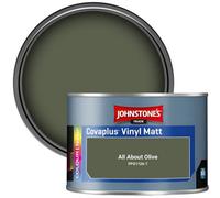 Johnstone's Trade Covaplus Vinyl Matt Walls & Ceilings Emulsion Paint All About Olive (Ppg1126-7) 350Ml Tester Pot