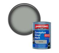 Johnstone's Trade Covaplus Vinyl Matt Walls & Ceilings Emulsion Paint Ashford Grey 1L