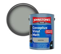 Johnstone's Trade Covaplus Vinyl Matt Walls & Ceilings Emulsion Paint Ashford Grey 5L