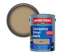 Johnstone's Trade Covaplus Vinyl Matt Walls & Ceilings Emulsion Paint Biscuit 5L