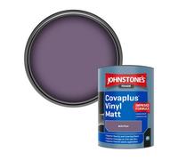 Johnstone's Trade Covaplus Vinyl Matt Walls & Ceilings Emulsion Paint Bold Plum 1L