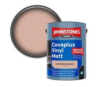 Johnstone's Trade Covaplus Vinyl Matt Walls & Ceilings Emulsion Paint Burnt Melba Complements (H9) 5L