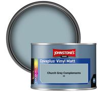 Johnstone's Trade Covaplus Vinyl Matt Walls & Ceilings Emulsion Paint Church Grey Complements (S9) 350Ml Tester Pot