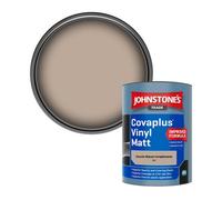 Johnstone's Trade Covaplus Vinyl Matt Walls & Ceilings Emulsion Paint Church Mouse Complements (E22) 1L