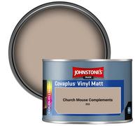 Johnstone's Trade Covaplus Vinyl Matt Walls & Ceilings Emulsion Paint Church Mouse Complements (E22) 350Ml Tester Pot