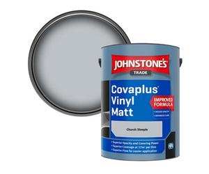 Johnstone's Trade Covaplus Vinyl Matt Walls & Ceilings Emulsion Paint Church Steeple 5L