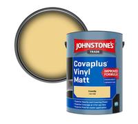 Johnstone's Trade Covaplus Vinyl Matt Walls & Ceilings Emulsion Paint Cowslip (1529-Y08R) 5L