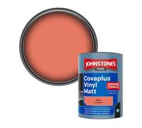 Johnstone's Trade Covaplus Vinyl Matt Walls & Ceilings Emulsion Paint Fiesta (04E51) 1L