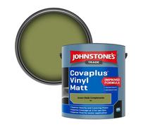 Johnstone's Trade Covaplus Vinyl Matt Walls & Ceilings Emulsion Paint Green Glade Complements (W9) 2.5L
