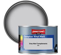 Johnstone's Trade Covaplus Vinyl Matt Walls & Ceilings Emulsion Paint Grey Marl Complements (K26) 350Ml Tester Pot