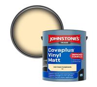 Johnstone's Trade Covaplus Vinyl Matt Walls & Ceilings Emulsion Paint Irish Cream Complements (B26) 2.5L