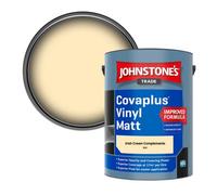 Johnstone's Trade Covaplus Vinyl Matt Walls & Ceilings Emulsion Paint Irish Cream Complements (B26) 5L