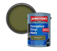 Johnstone's Trade Covaplus Vinyl Matt Walls & Ceilings Emulsion Paint Light Bronze Green (Bs 381C 222) 5L