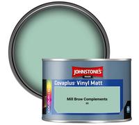Johnstone's Trade Covaplus Vinyl Matt Walls & Ceilings Emulsion Paint Mill Brow Complements (S5) 350Ml Tester Pot