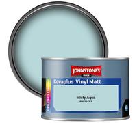 Johnstone's Trade Covaplus Vinyl Matt Walls & Ceilings Emulsion Paint Misty Aqua (Ppg1147-3) 350Ml Tester Pot