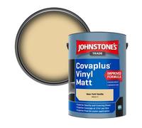 Johnstone's Trade Covaplus Vinyl Matt Walls & Ceilings Emulsion Paint New York Vanilla (Ppg12-17) 5L
