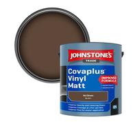 Johnstone's Trade Covaplus Vinyl Matt Walls & Ceilings Emulsion Paint Nut Brown (Ral 8011) 2.5L